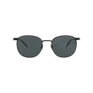 Saint Laurent Round-Frame Metal Sunglasses Black Unisex-Adult